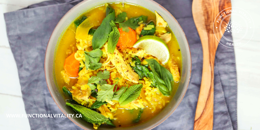 Chicken, Ginger & Turmeric Soup