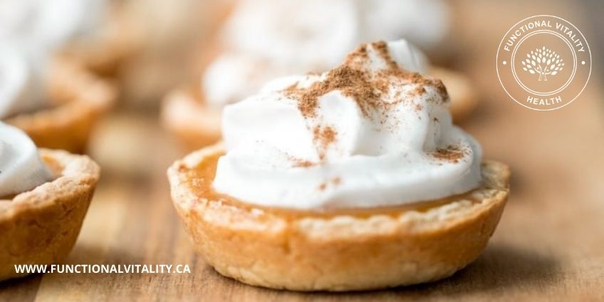 Pumpkin Pie Tarts with Coconut Whipped Cream
